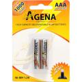 Baterije Agena R03 AAA punjive 1000mAh B2